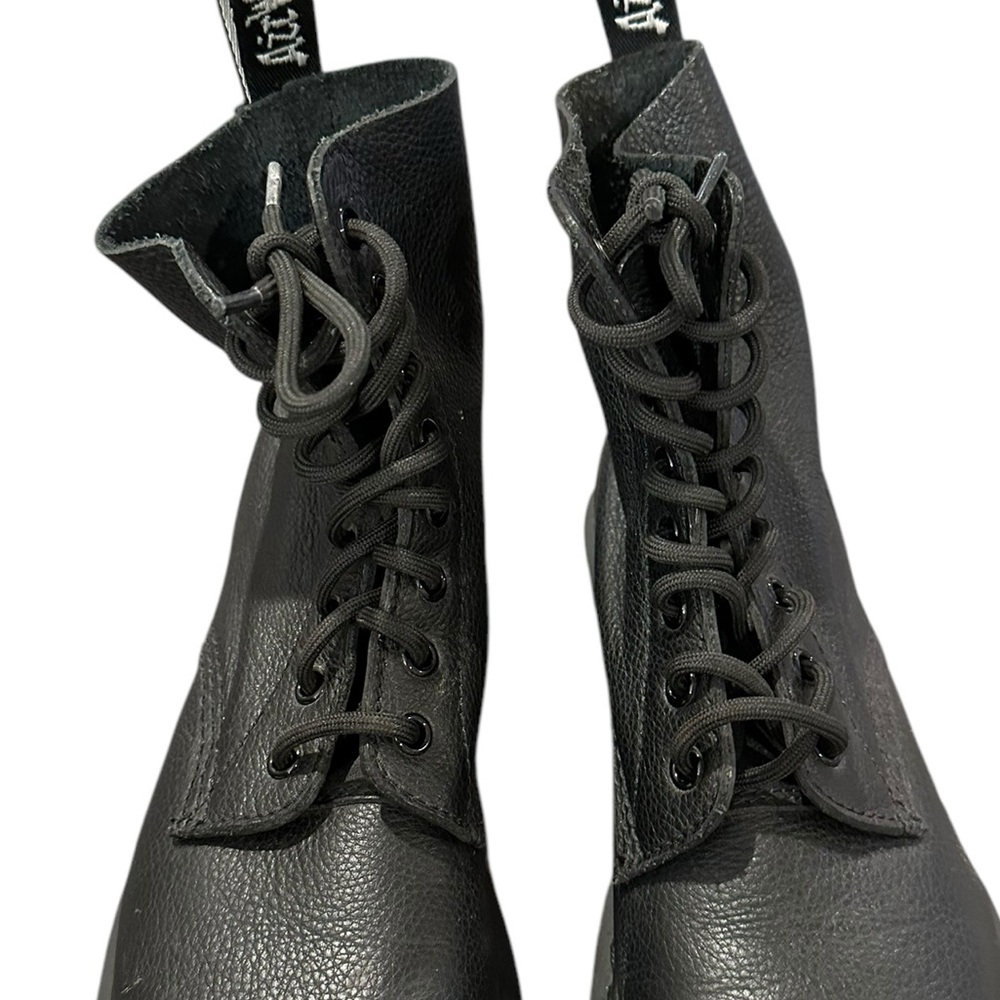 Dr. Doc Martens 1460 Pascal Mono Black Lace Up Boots 8-Hole 6 7 - Picture 6 of 12